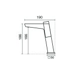 شیر روشویی کی دبلیو سی مدل کواترو