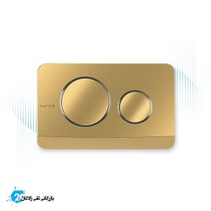 کلید فلاشتانک توکار ایمن آب مدل پلنت طلایی مات کروم