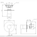 رویه حمام توکار تک حالته جاستایم مدل استیل کد 6770-XF-79S1