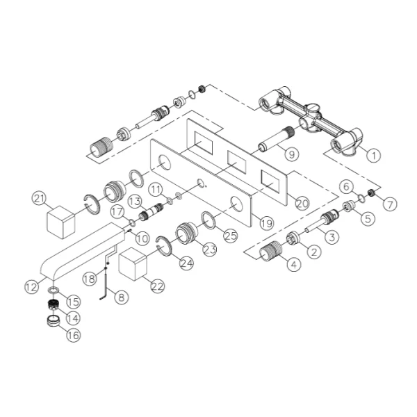 رویه روشویی جاستایم دل مارک کد 7909-92-80