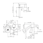 رویه روشویی دیواری جاستایم مدل لاکی7 کد 6777-X2-79