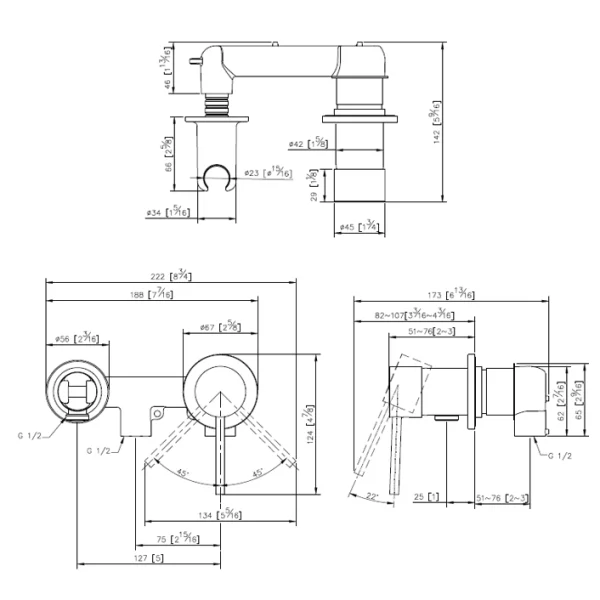 رویه شیر توالت جاستایم مدل الگانت کد 6771-X3-79