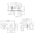 رویه شیر حمام جاستایم مدل دراگون کد 6904-XG-70-2