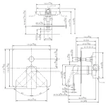 رویه شیر حمام جاستایم مدل دراگون کد 6904-XW-81-2