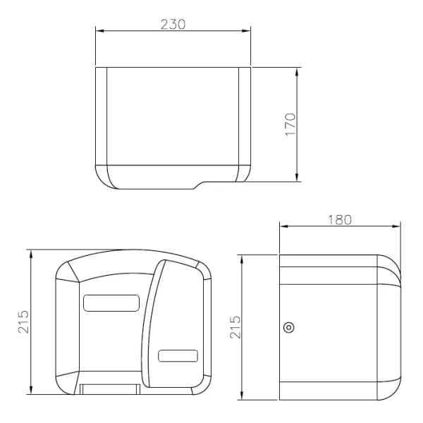 دست خشک کن اتوماتیک جاستایم کد 0999-H1-7800