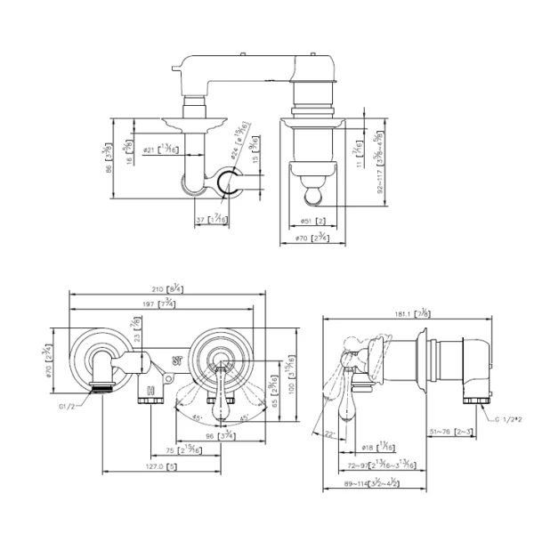 رویه توالت توکار جاستایم مدل کلاسیک کد 6703-X3-79