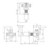 رویه تک هندل جاستایم مدل مدرن کد 7880-ZC-80