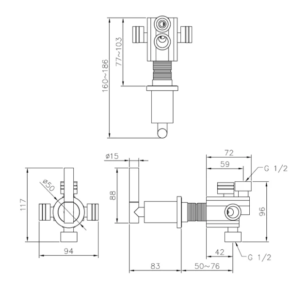 رویه تک هندل جاستایم مدل مدرن کد 7880-ZC-80