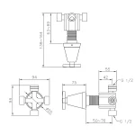 رویه تک هندل جاستایم مدل پی تی کد7874-ZC-80