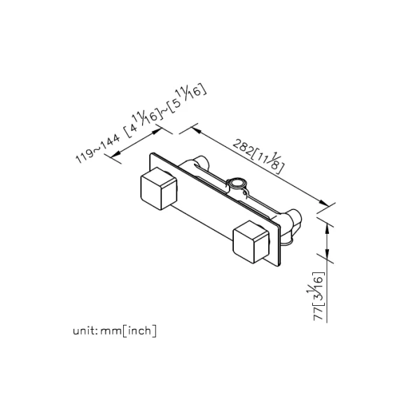 رویه حمام توکار جاستایم مدل مارک کد 7909-9H-80