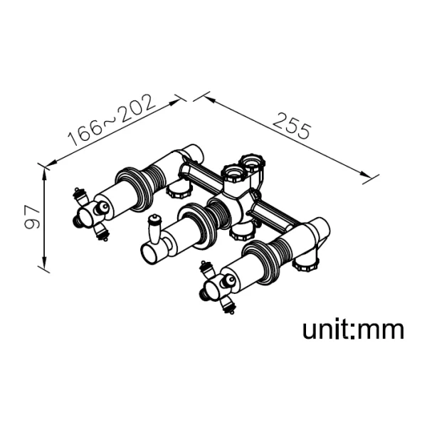 رویه حمام توکار جاستایم مدل کلاسیک با دایورتور کد 7803Z3-80