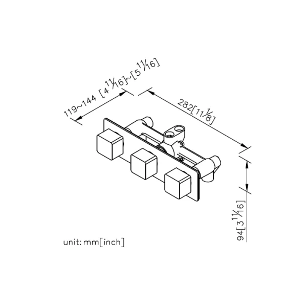 رویه حمام جاستایم مدل مارک با دایورتور کد 7909-Z3-80