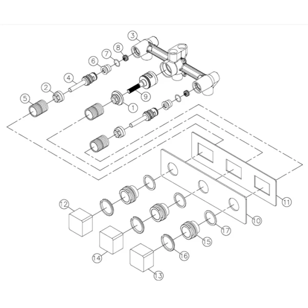 رویه حمام جاستایم مدل مارک با دایورتور کد 7909-Z3-80