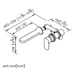 رویه روشویی توکار جاستایم مدل چارم کد 6923-X2-79