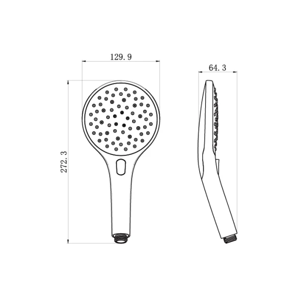 شاور دستی جاستایم ABS کد 6877-H3-81