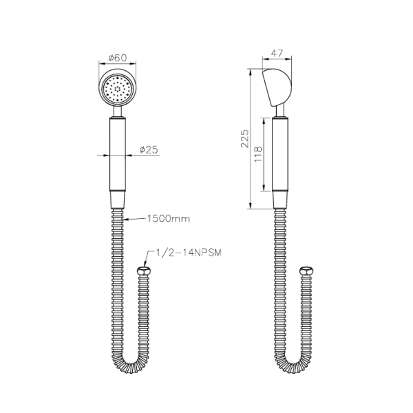 شاور دستی جاستایم مدل استوری کد 6903-9S-81