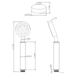 شاور دستی جاستایم مدل الگانت کد 6771-9S-81