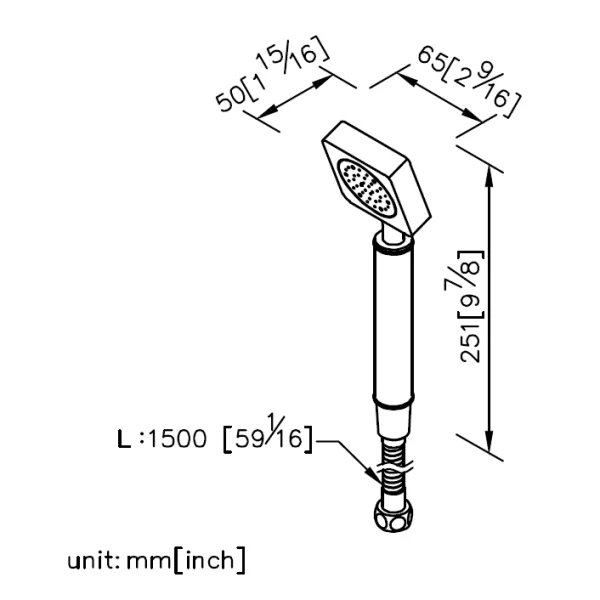 شاور دستی جاستایم مدل مارک کد 6909-9S-81-2