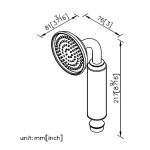 شاور دستی جاستایم مدل کلاسیک کد6703-9S-81