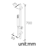 علم دوش جاستایم مدل آکوا کد 6759-9T-80