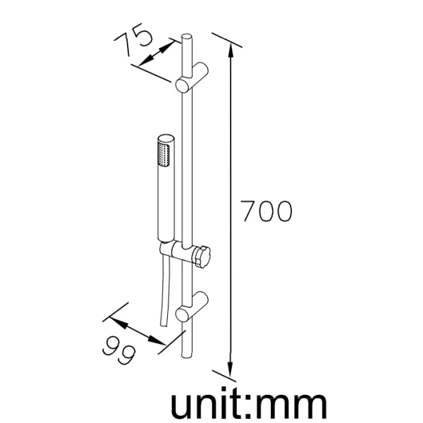 علم دوش جاستایم مدل آکوا کد 6759-9T-80