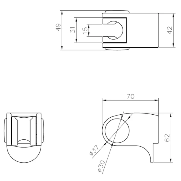 هلدر متحرک جاستایم ABS کد0759-9C-79