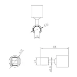 هلدر متحرک جاستایم مدل آکوا استیل کد 6767-9C-80