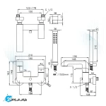 شیر حمام همراه شاور جاستایم مدل دراگون کد 6904-94-81