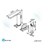 شیر آشپزخانه همراه با شات آف جاستایم مدل چارم کد 6922-X6-82