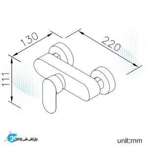شیر توالت جاستایم مدل چارم پلاس کد 6923-93-80