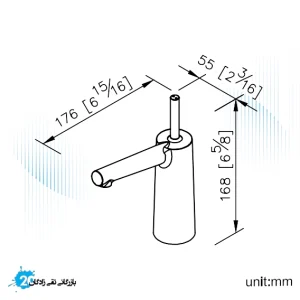 شیر روشویی جاستایم مدل چپتر کد 6929-90-80