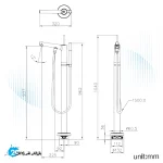 شیر ایستاده وان جاستایم مدل چپتر کد 6926-U1-80