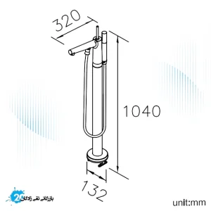 شیر ایستاده وان جاستایم مدل چپتر کد 6926-U1-80