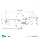 شیر روشویی پایه بلند جاستایم مدل نیچر کد 7927-90-80