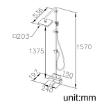 حمام کامل جاستایم مدل مارک کد 6909-BD-80