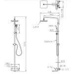 حمام کامل جاستایم مدل مارک کد 6909-BD-80