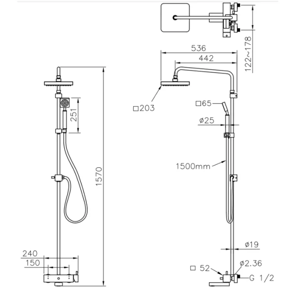 حمام کامل جاستایم مدل مارک کد 6909-BD-80