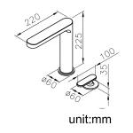 شیر آشپزخانه جاستایم مدل چارم کد 6922-X6-80