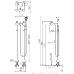 شیر ایستاده وان جاستایم مدل استوری کد 6903-U1-80