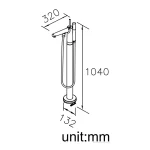 شیر ایستاده وان جاستایم مدل چپتر کد 6926-U1-80