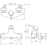 شیر توالت جاستایم مدل تای چی کد 6780-93-80