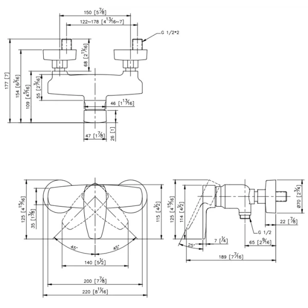 شیر توالت جاستایم مدل پن2 کد 6779-93-80