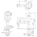 شیر روشویی رومیزی جاستایم مدل استوری کد 6903-9A-80