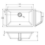 کاسه روشویی سرامیکی جاستایم مدل 6510-F5-8000