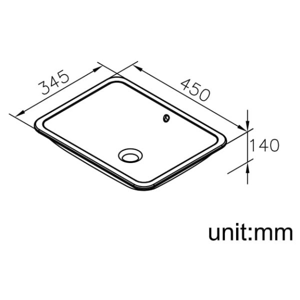 کاسه روشویی جاستایم مدل 6510-T9-8000