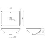 کاسه روشویی جاستایم مدل 6510-T9-8000