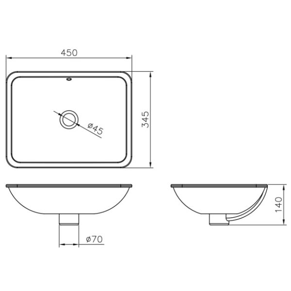 کاسه روشویی جاستایم مدل 6510-T9-8000