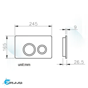 کلید فلاشتانک توکار جاستایم مدل گرد کد 6373-K2-80