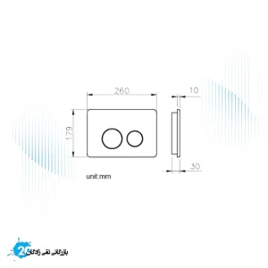 کلید فلاشتانک توکار جاستایم گرد کد 6373-K4-81