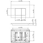 کلید فلاشتانک توکار جاستایم مدل فلت کد 6373-K1-80